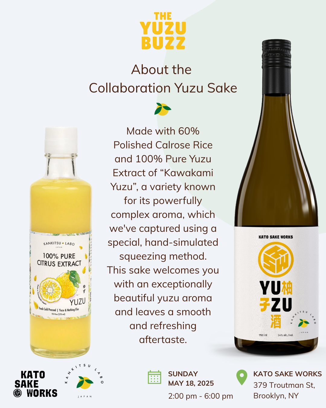 yuzuページ The Yuzu Buzz — KATO SAKE WORKS